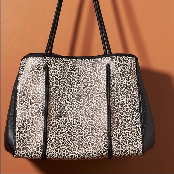 Anthropologie leopard tote bag purse - Picture 10 of 11